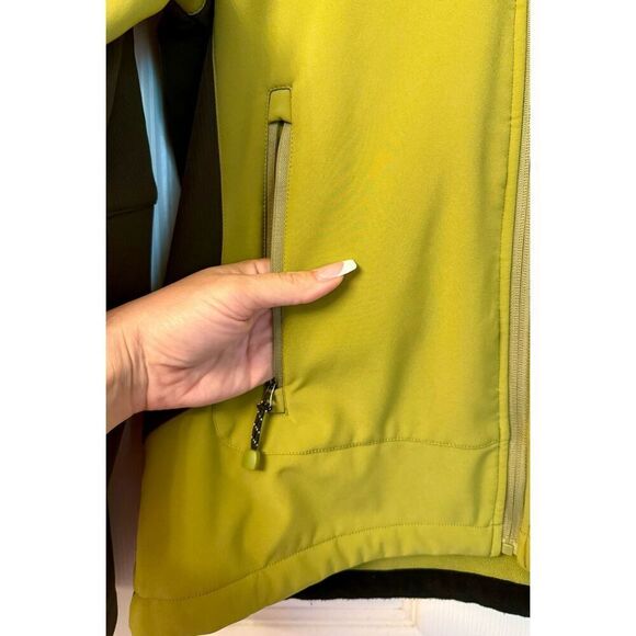 NWOT Terramar Green Gray Full Zip Lightweight Soft Shell Jacket Men’s Medium - Picture 2 of 11